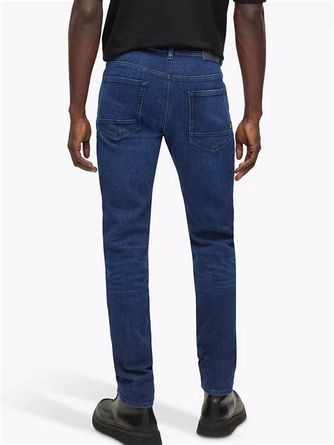 boss taber|BOSS Taber tapered fit jeans in navy .